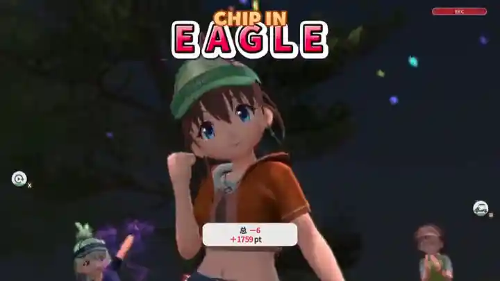 成功近距离切球抓到老鹰。刷新了自己当前的记录✌。