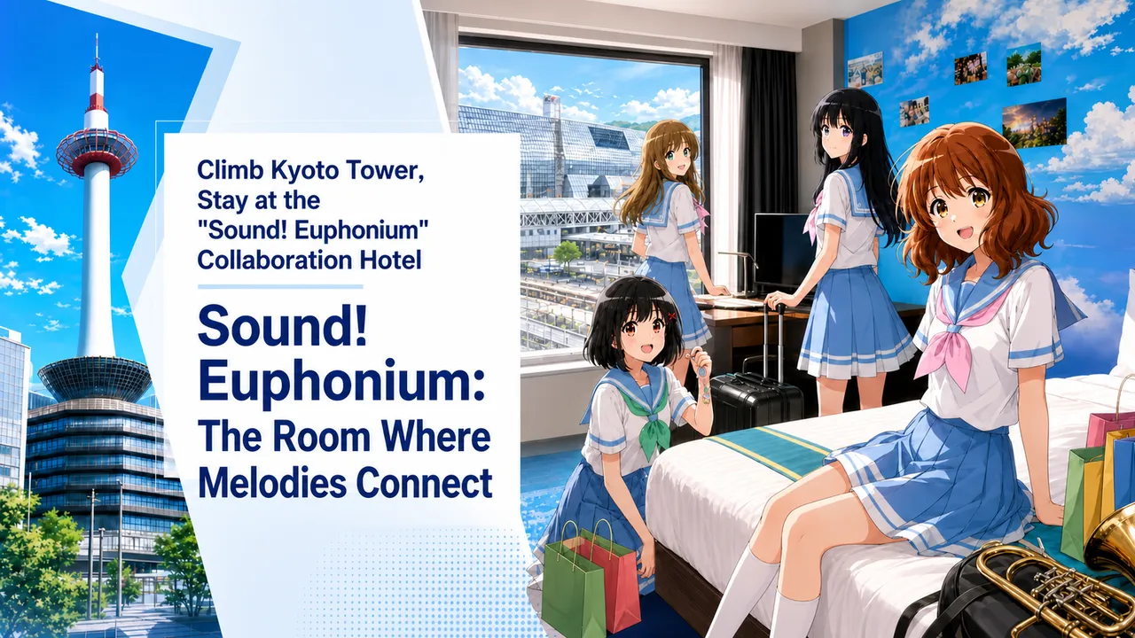 Climb Kyoto Tower, Stay at the "Sound! Euphonium" Collaboration Hotel - "Sound! Euphonium: The Room Where Melodies Connect"