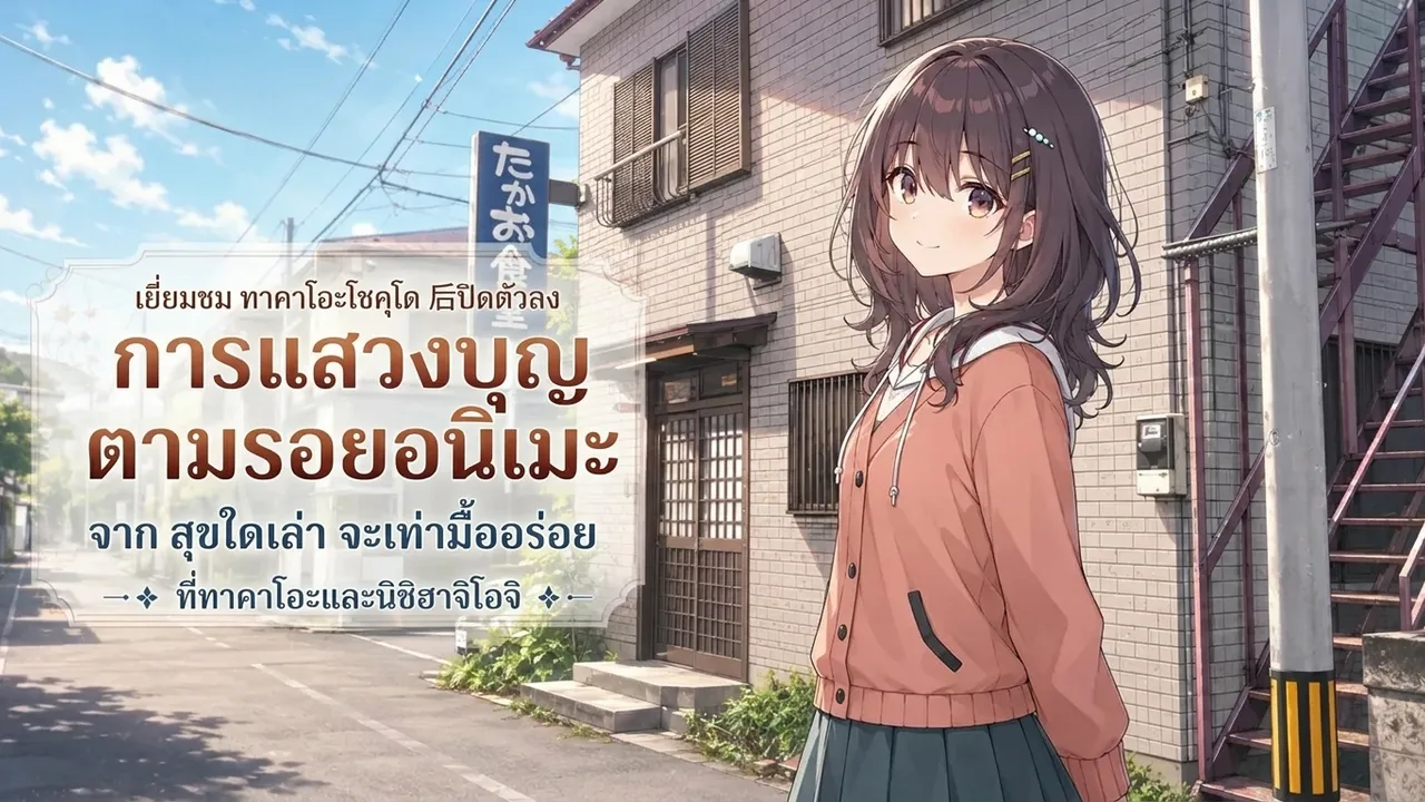 เยี่ยมชม ทาคาโอะโชคุโด หลังปิดตัวลง การแสวงบุญตามรอยอนิเมะ จาก สุขใดเล่า จะเท่ามื้ออร่อย ที่ทาคาโอะและนิชิฮาจิโอจิ