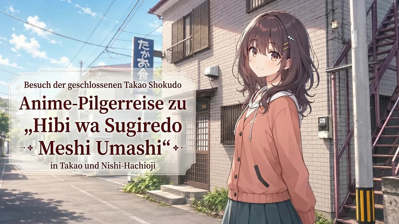 Besuch der geschlossenen Takao Shokudo: Anime-Pilgerreise zu „Hibi wa Sugiredo Meshi Umashi“ in Takao und Nishi-Hachioji