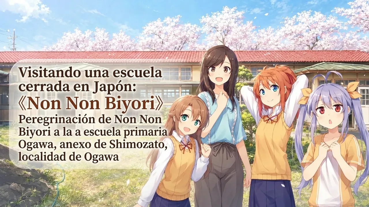 Visitando una escuela cerrada en Japón: Peregrinación de Non Non Biyori a la Antigua escuela primaria Ogawa, anexo de Shimozato, localidad de Ogawa