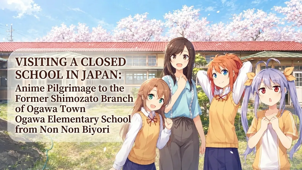Visiting a Closed School in Japan: Anime Pilgrimage to the Former Shimozato Branch of Ogawa Town Ogawa Elementary School from Non Non Biyori