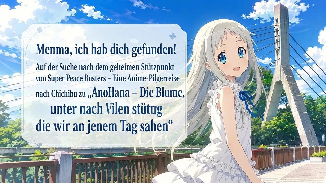 Menma, ich hab dich gefunden! Auf der Suche nach dem geheimen Stützpunkt von Super Peace Busters – Eine Anime-Pilgerreise nach Chichibu zu „AnoHana – Die Blume, die wir an jenem Tag sahen“