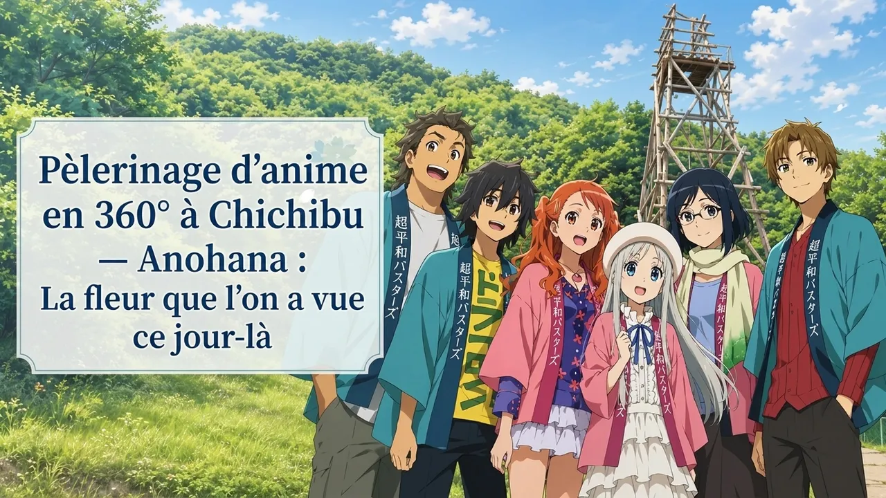 Pèlerinage d'anime en 360° à Chichibu — Anohana : La fleur que l'on a vue ce jour-là