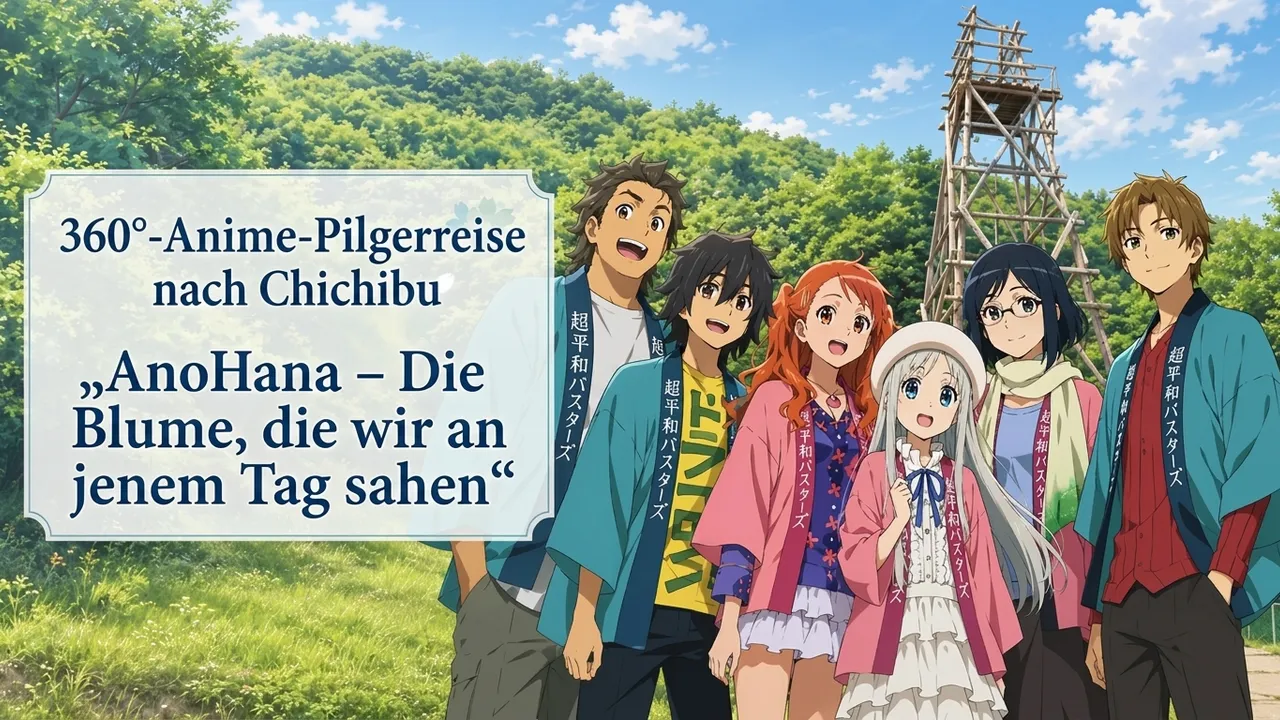 360°-Anime-Pilgerreise nach Chichibu zu „AnoHana – Die Blume, die wir an jenem Tag sahen“