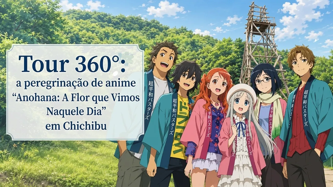 Tour 360°: a peregrinação de anime "Anohana: A Flor que Vimos Naquele Dia" em Chichibu