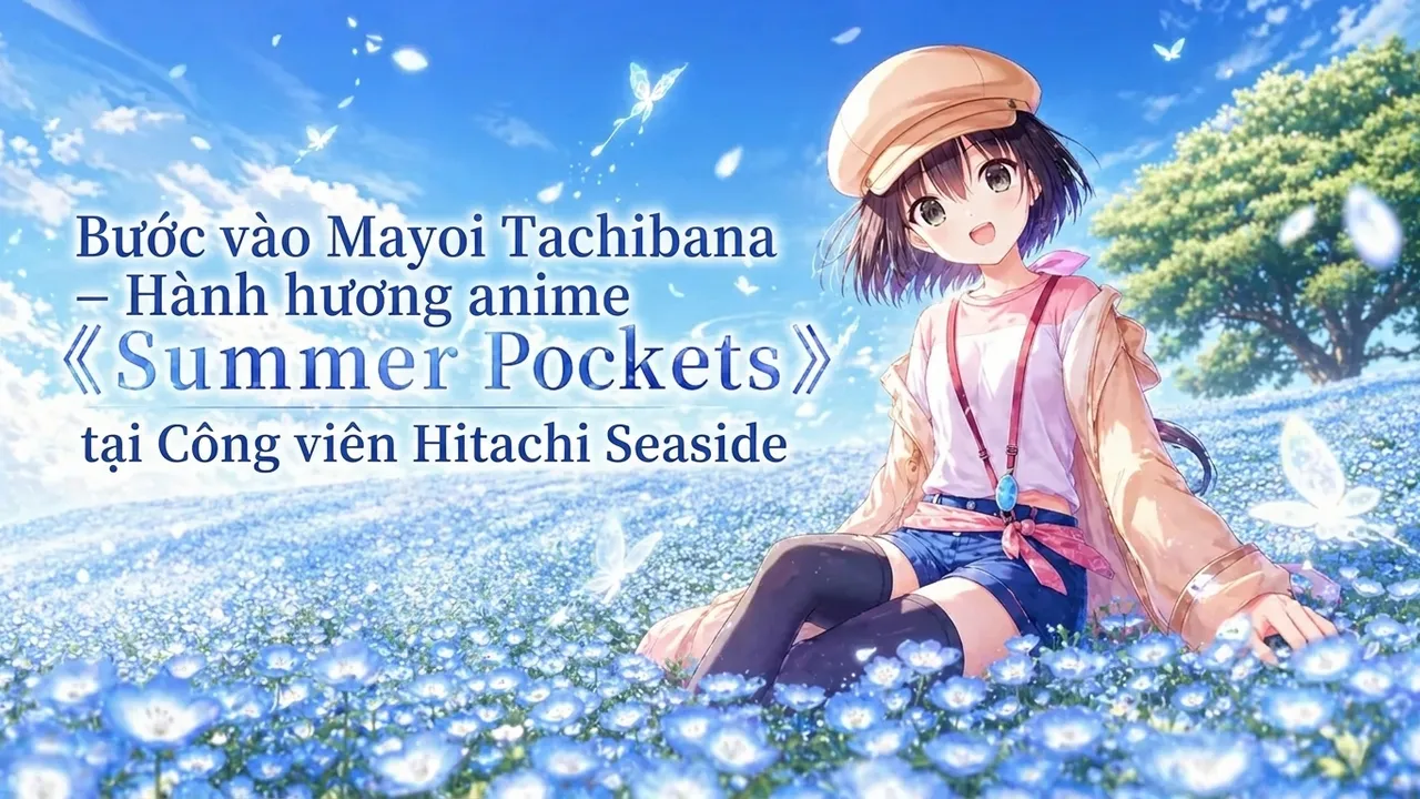 Bước vào Mayoi Tachibana – Hành hương anime Summer Pockets tại Công viên Hitachi Seaside
